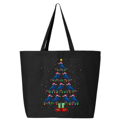 Christmas Tree Lights Santa Hat Elf Crow 25L Jumbo Tote