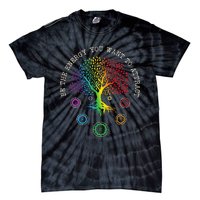 Chakra Tree Life Be the energy you want to attract Chakra Tie-Dye T-Shirt