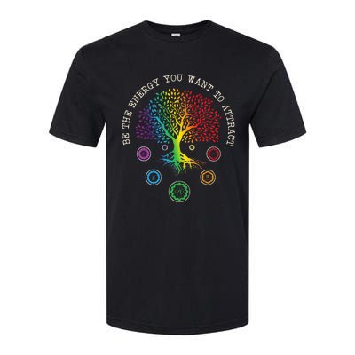 Chakra Tree Life Be the energy you want to attract Chakra Softstyle CVC T-Shirt