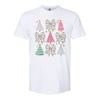 Christmas Tree Lights Coquette Bow Cute Gift Softstyle CVC T-Shirt