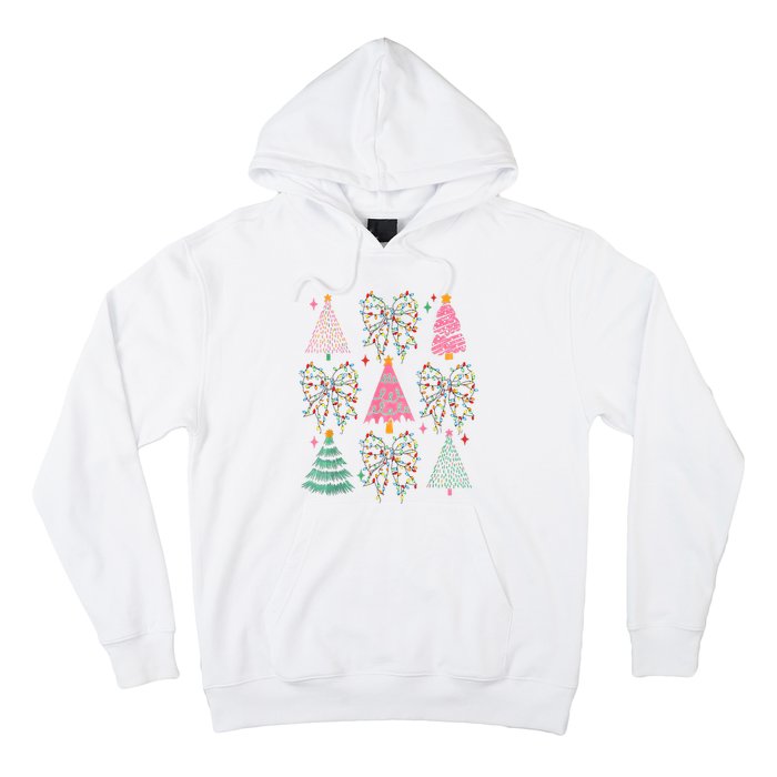 Christmas Tree Lights Coquette Bow Cute Gift Hoodie