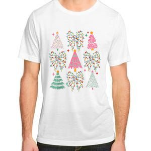 Christmas Tree Lights Coquette Bow Cute Gift Adult ChromaSoft Performance T-Shirt