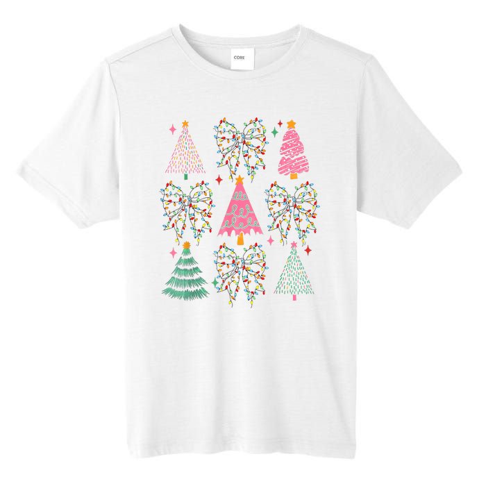 Christmas Tree Lights Coquette Bow Cute Gift Tall Fusion ChromaSoft Performance T-Shirt