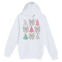 Christmas Tree Lights Coquette Bow Cute Gift Premium Pullover Hoodie