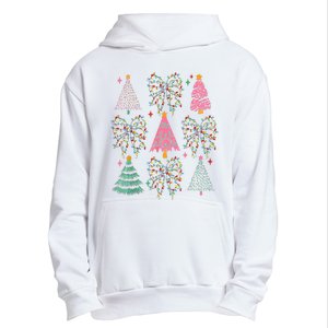 Christmas Tree Lights Coquette Bow Cute Gift Urban Pullover Hoodie