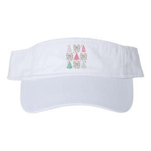 Christmas Tree Lights Coquette Bow Cute Gift Valucap Bio-Washed Visor