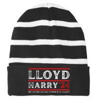 Comedy Tee Lloyd Harry 24 So Youre Saying Theres A Chancc Striped Beanie with Solid Band