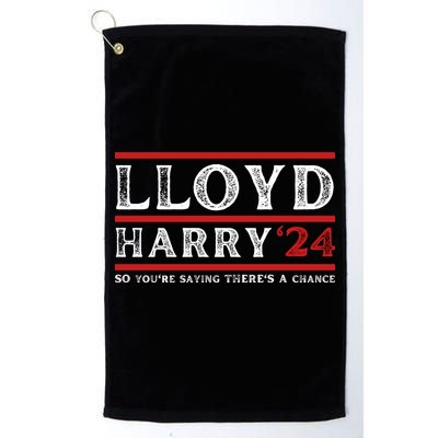 Comedy Tee Lloyd Harry 24 So Youre Saying Theres A Chancc Golf Towel