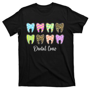 Cute Teeth Leopard Dental Crew Easter Day Christians T-Shirt