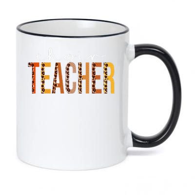 Choir Teacher Leopard Fall Autumn Lovers Thanksgiving 11oz Black Color Changing Mug