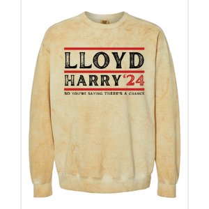 Comedy Tee Lloyd Harry 24 So Youre Saying Theres A Chancc Colorblast Crewneck Sweatshirt