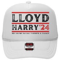 Comedy Tee Lloyd Harry 24 So Youre Saying Theres A Chancc High Crown Mesh Back Trucker Hat