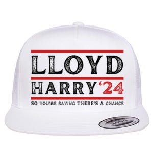 Comedy Tee Lloyd Harry 24 So Youre Saying Theres A Chancc Flat Bill Trucker Hat