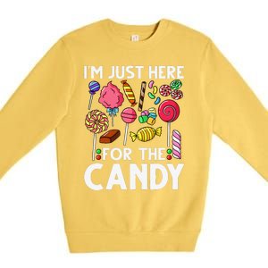 Candy Tester Lollipop Sweets Halloween Premium Crewneck Sweatshirt