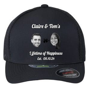 Claire & TomS Lifetime Of Happiness Flexfit Unipanel Trucker Cap