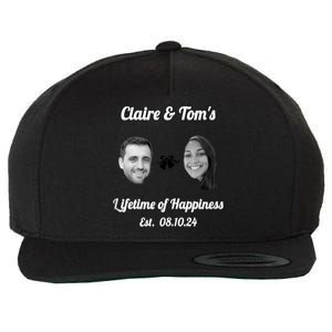 Claire & TomS Lifetime Of Happiness Wool Snapback Cap