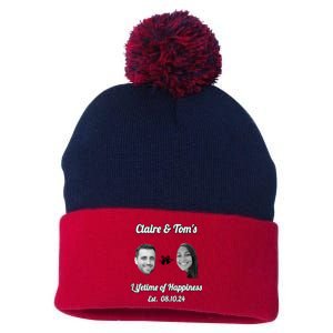 Claire & TomS Lifetime Of Happiness Pom Pom 12in Knit Beanie