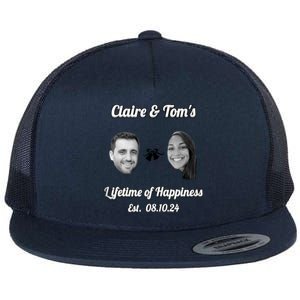 Claire & TomS Lifetime Of Happiness Flat Bill Trucker Hat