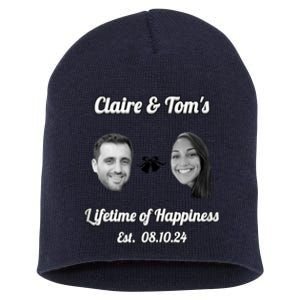 Claire & TomS Lifetime Of Happiness Short Acrylic Beanie