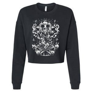 Cult The Lamb Cropped Pullover Crew