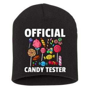 Candy Tester Lollipop Sweets Gift Halloween Kids Short Acrylic Beanie