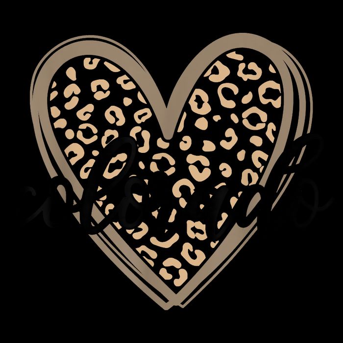 Colorado Tee Leopard Print Heart Graphic Mug