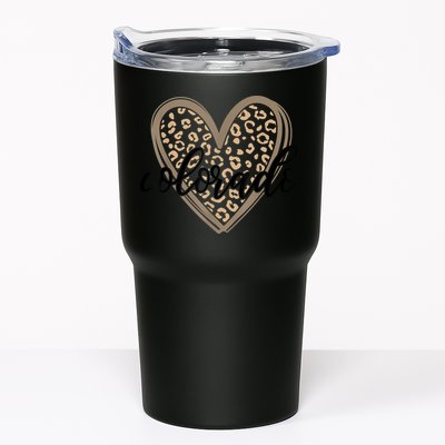 Colorado Tee Leopard Print Heart Graphic Tumbler