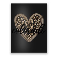 Colorado Tee Leopard Print Heart Graphic Poster