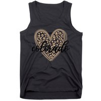 Colorado Tee Leopard Print Heart Graphic Tank Top