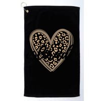 Colorado Tee Leopard Print Heart Graphic Golf Towel