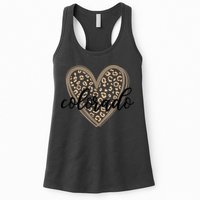 Colorado Tee Leopard Print Heart Graphic Womens Tank Top