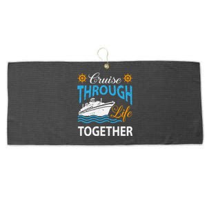 Cruisin Through Life Together Meaningful Gift Cruising Gift Large Microfiber Waffle Golf Towel