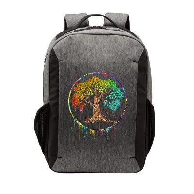 Colorful Tree Life Is Really Good Tree Art Watercolor Circle Vector Backpack