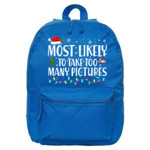 Christmas Tree Lights Most Likely To Take Too Y Pictures Gift 16 in Basic Backpack