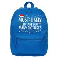 Christmas Tree Lights Most Likely To Take Too Y Pictures Gift 16 in Basic Backpack