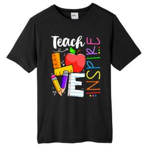 Cute Teach Love And Inspire Teacher Tall Fusion ChromaSoft Performance T-Shirt