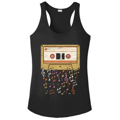 Cassette Tape Music Lover National Retro Day Cute Gift Ladies PosiCharge Competitor Racerback Tank