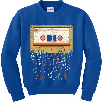 Cassette Tape Music Lover National Retro Day Cute Gift Kids Sweatshirt