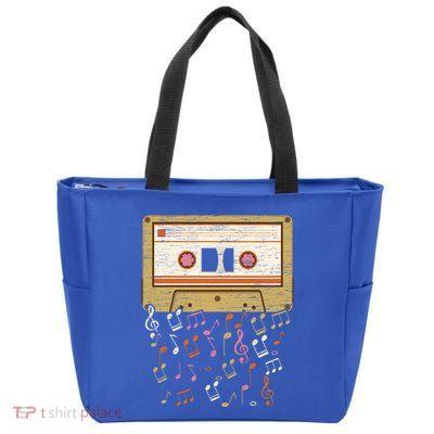 Cassette Tape Music Lover National Retro Day Cute Gift Zip Tote Bag