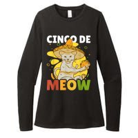 Cinco The Meow With Cat For Cinco De Mayo Womens CVC Long Sleeve Shirt