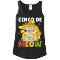 Cinco The Meow With Cat For Cinco De Mayo Ladies Essential Tank