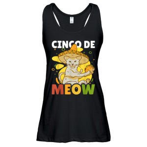 Cinco The Meow With Cat For Cinco De Mayo Ladies Essential Flowy Tank