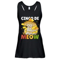 Cinco The Meow With Cat For Cinco De Mayo Ladies Essential Flowy Tank