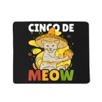 Cinco The Meow With Cat For Cinco De Mayo Mousepad