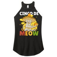 Cinco The Meow With Cat For Cinco De Mayo Women's Perfect Tri Rocker Tank