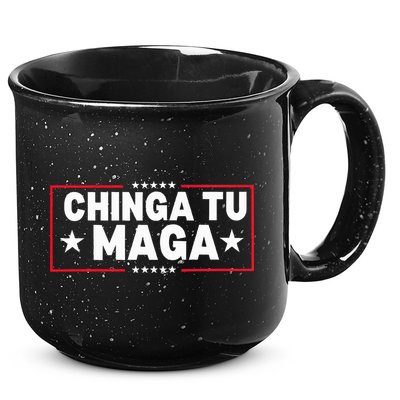 Chinga Tu Maga Election Anti Trump Latino Democrat Kamala 15oz Campfire Ceramic Mug
