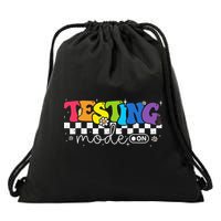 Cute Testing Mode On Testing Day Motivational Teacher Drawstring Bag
