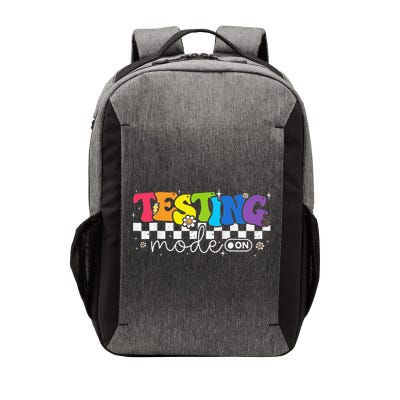 Cute Testing Mode On Testing Day Motivational Teacher Vector Backpack