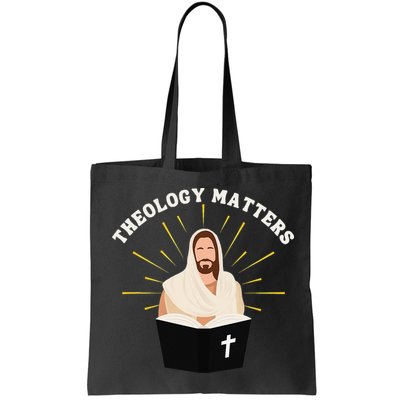 Cute Theology Matters Christian Retro Jesus Bible For Women Bag