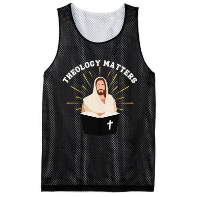 Cute Theology Matters Christian Retro Jesus Bible For Women Mesh Reversible Basketball Jersey Tank